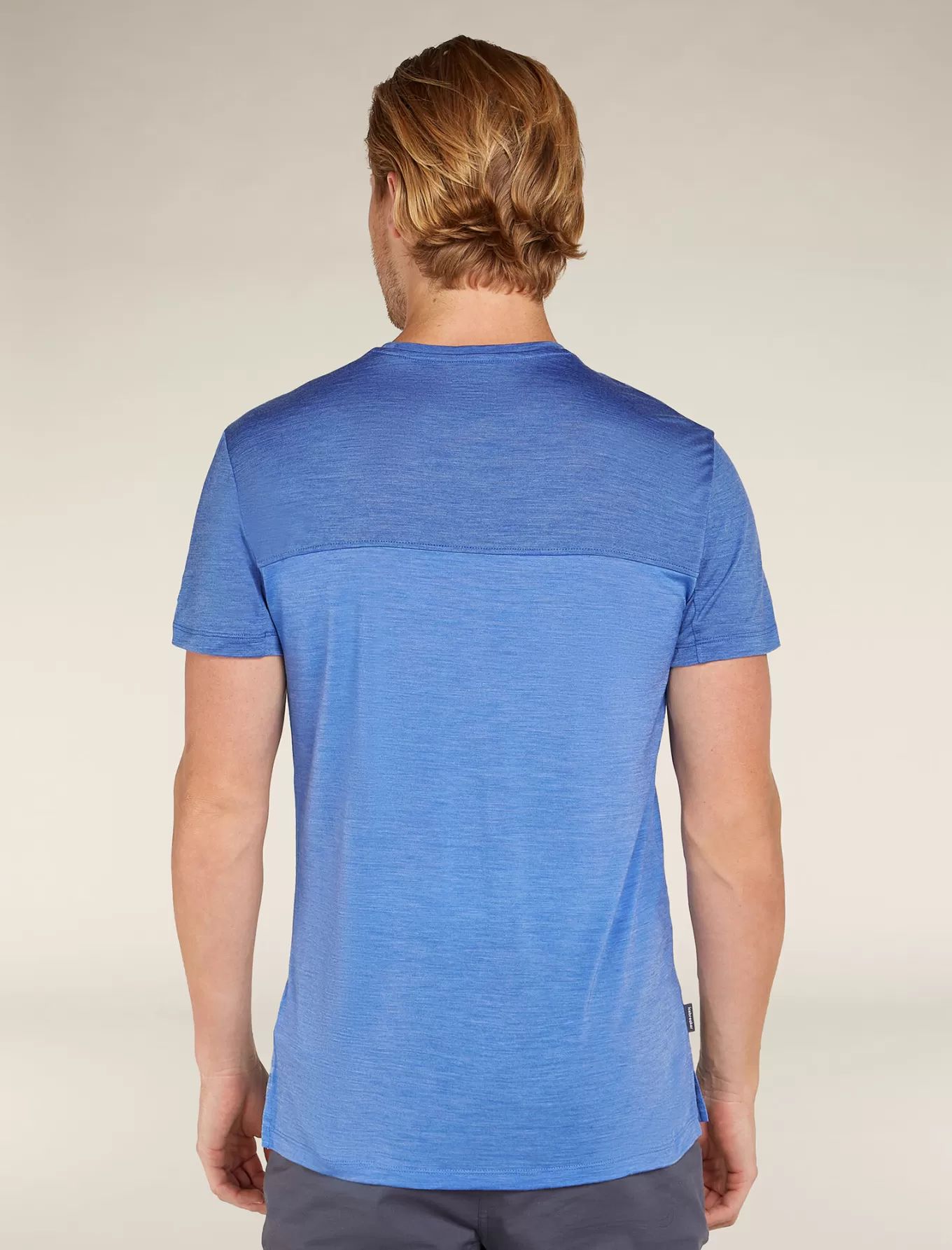 Online Icebreaker 125 Cool-Lite™ Merino Blend Sphere T-Shirt Colour Block Herren Baja/Brilliant