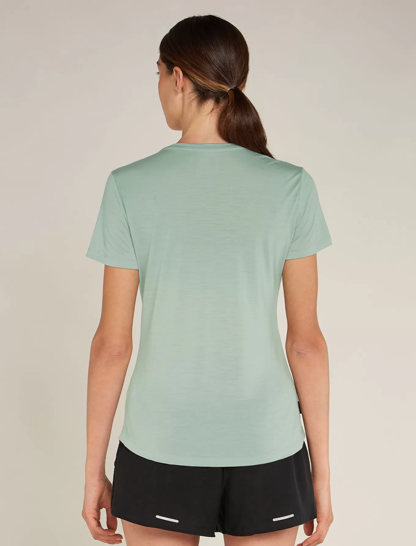 Store Icebreaker 125 Cool-Lite™ Merino Blend Sphere T-Shirt mit U-Ausschnitt Damen Moss