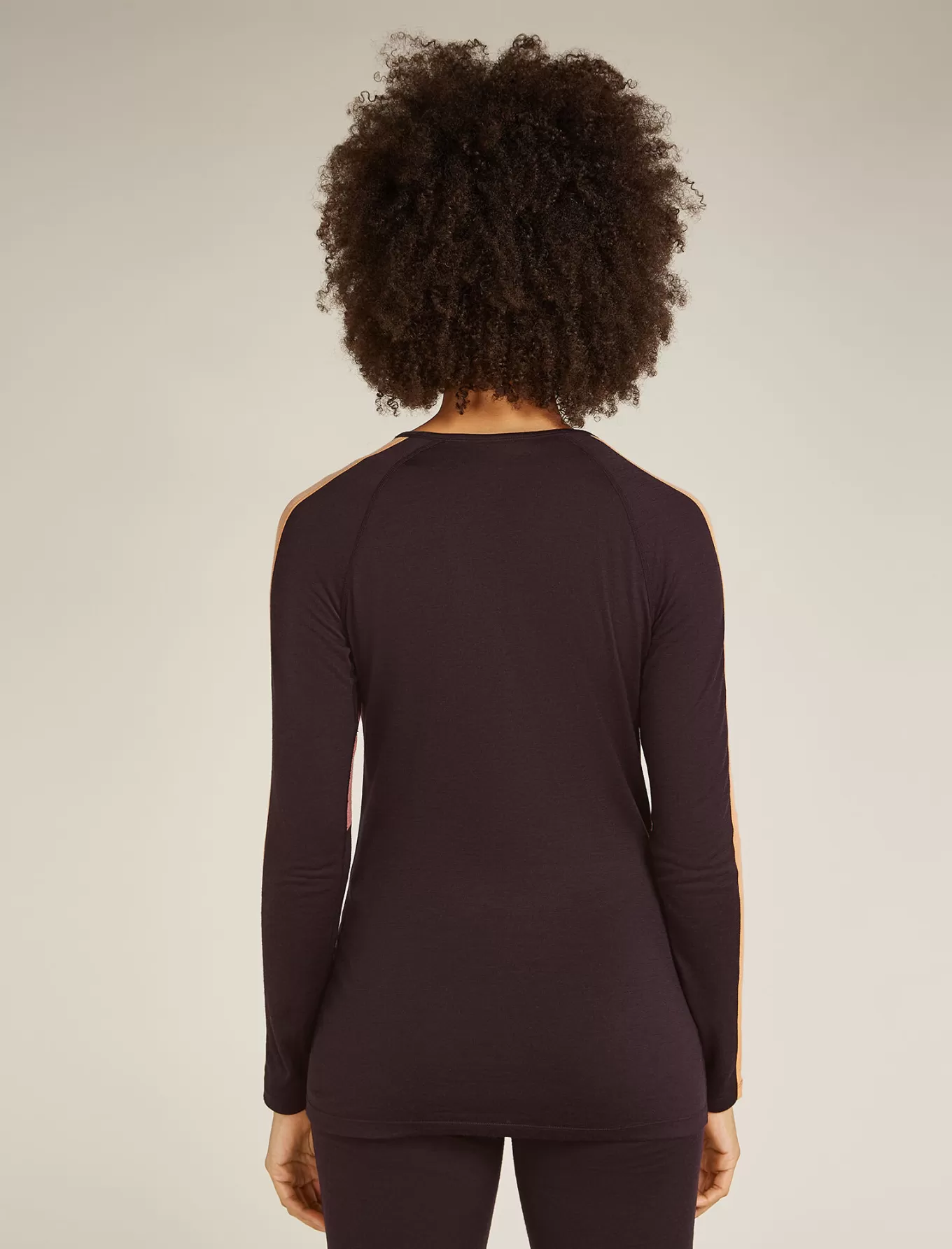 Online Icebreaker Merino 200 Sonebula Thermo-Langarmshirt Damen Bittersweet/Cedar