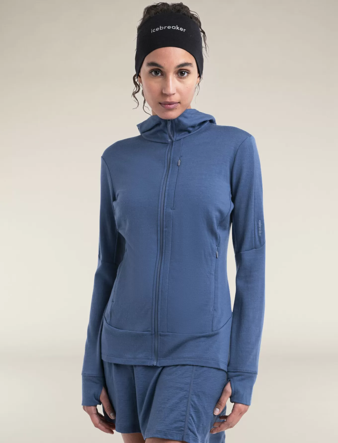 Shop Icebreaker Merino 260 Quantum Zip-Hoodie Damen Dawn