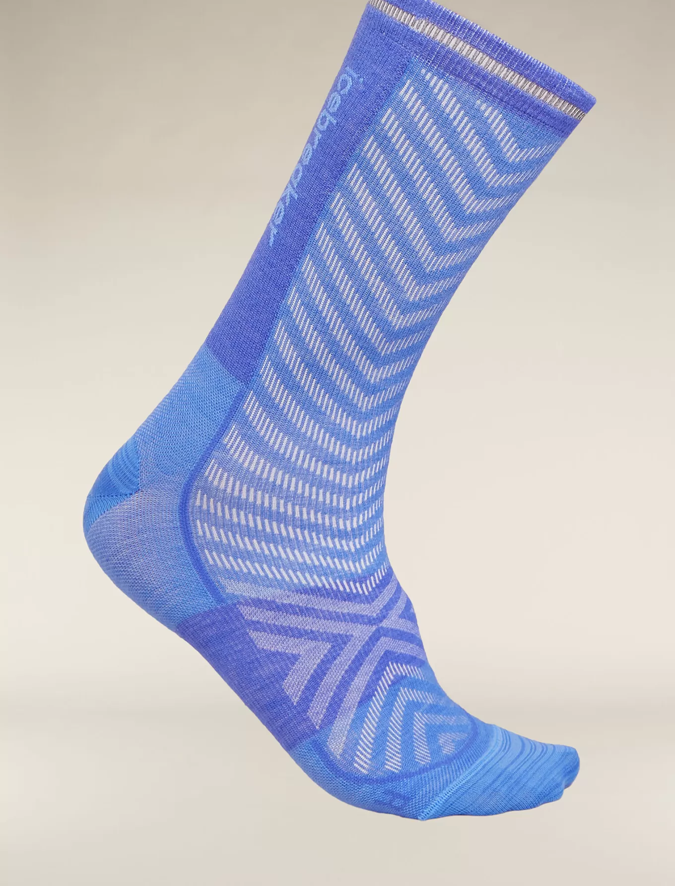 Online Icebreaker Merino Blend Run+ Ultralight Socken Crew Herren Baja/Brilliant