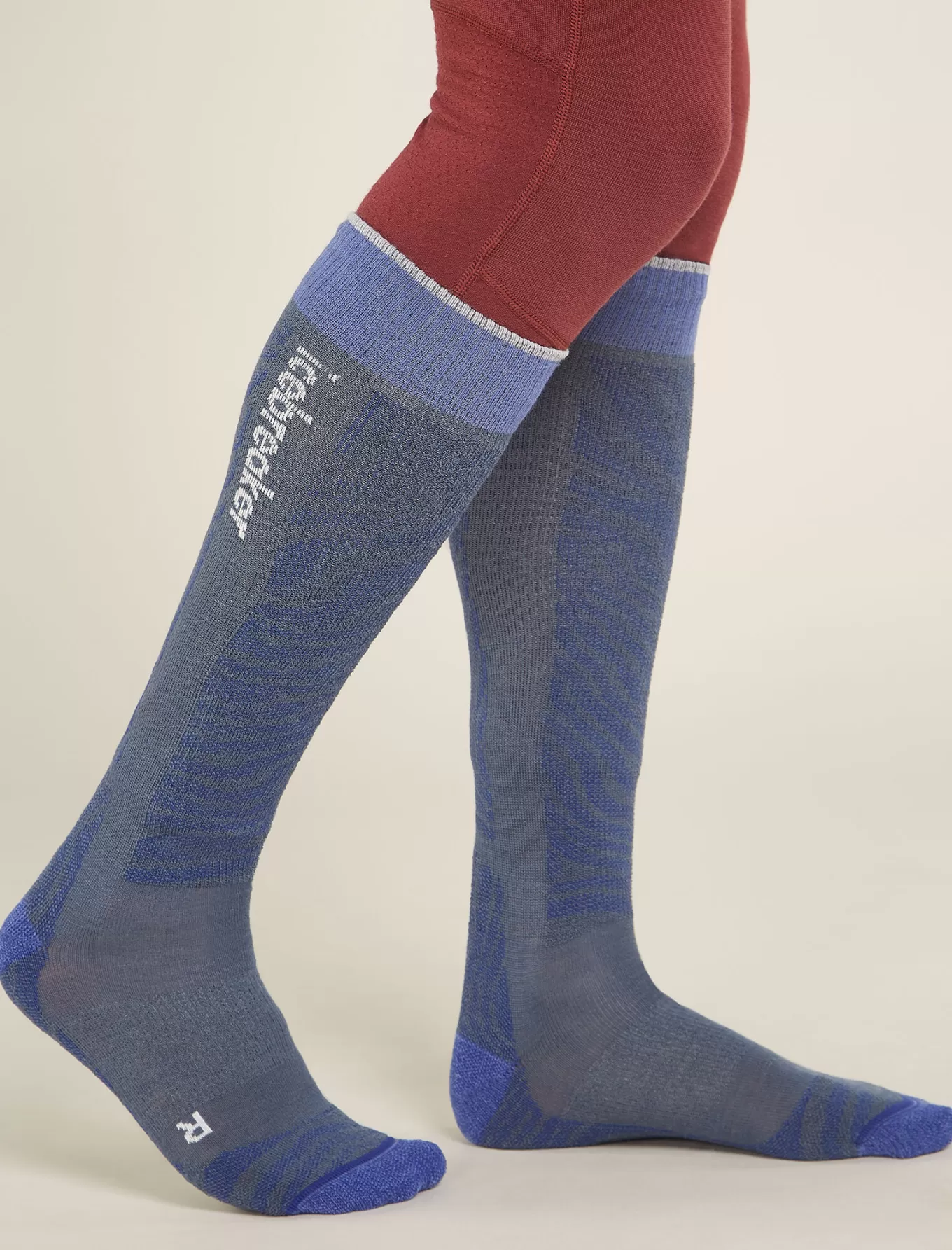 Store Icebreaker Merino Skistrümpfe+ Light Mountain Contour Herren Dawn/Brillant
