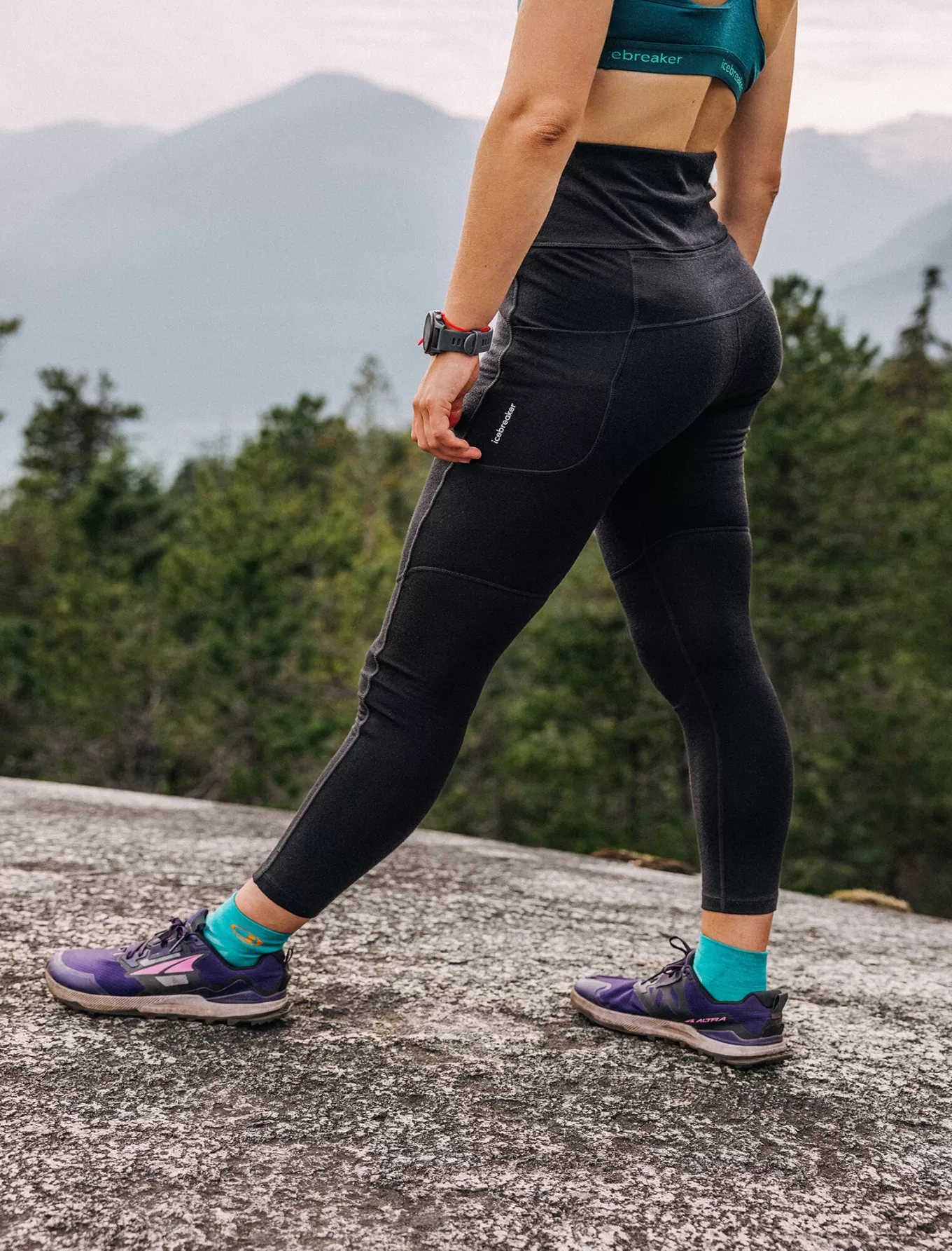 Store Icebreaker Merino Speed Winter-Tights Damen Black