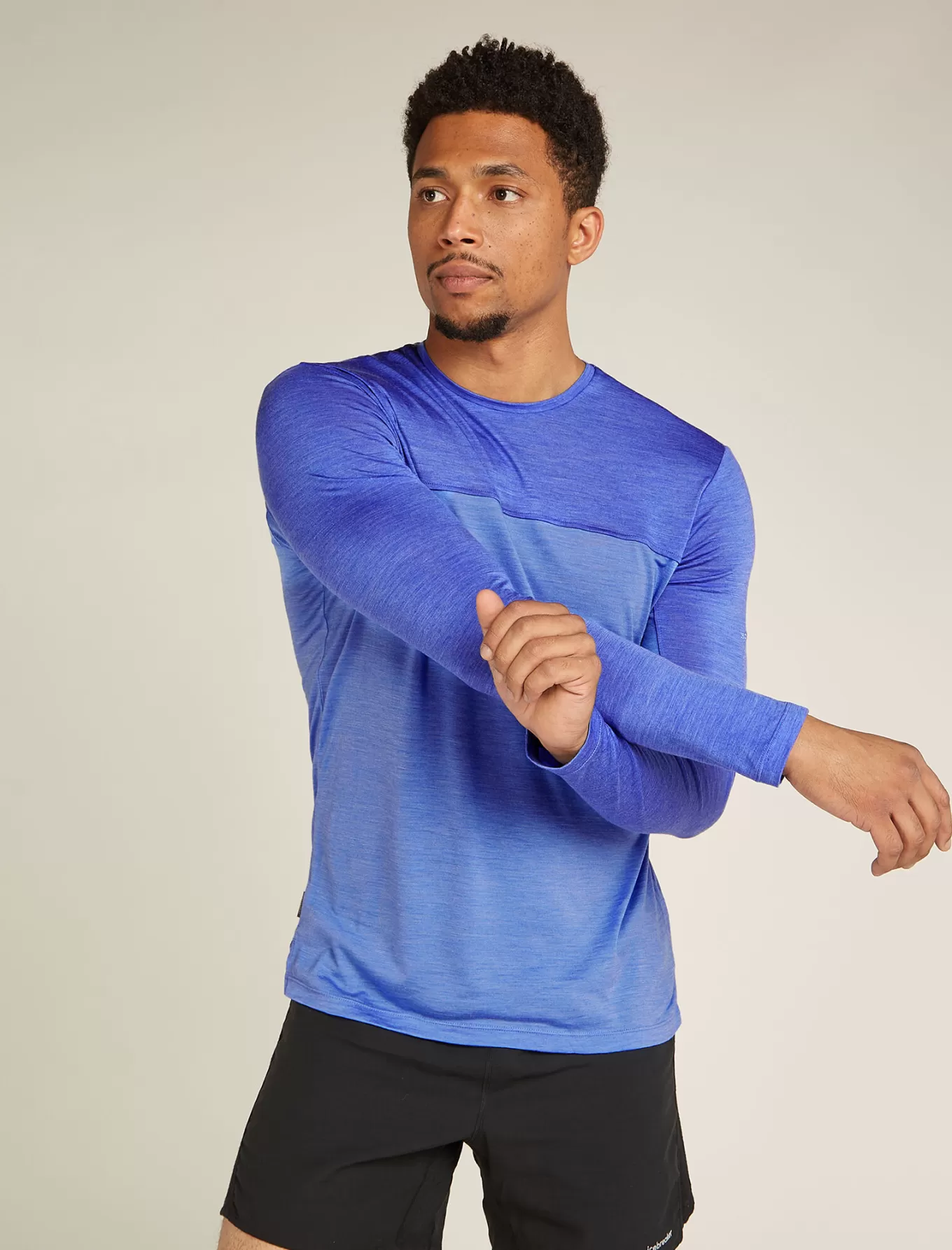 Best Icebreaker Merinomix 125 Cool-Lite™ Sphere Langarmshirt Colour Block Herren Baja