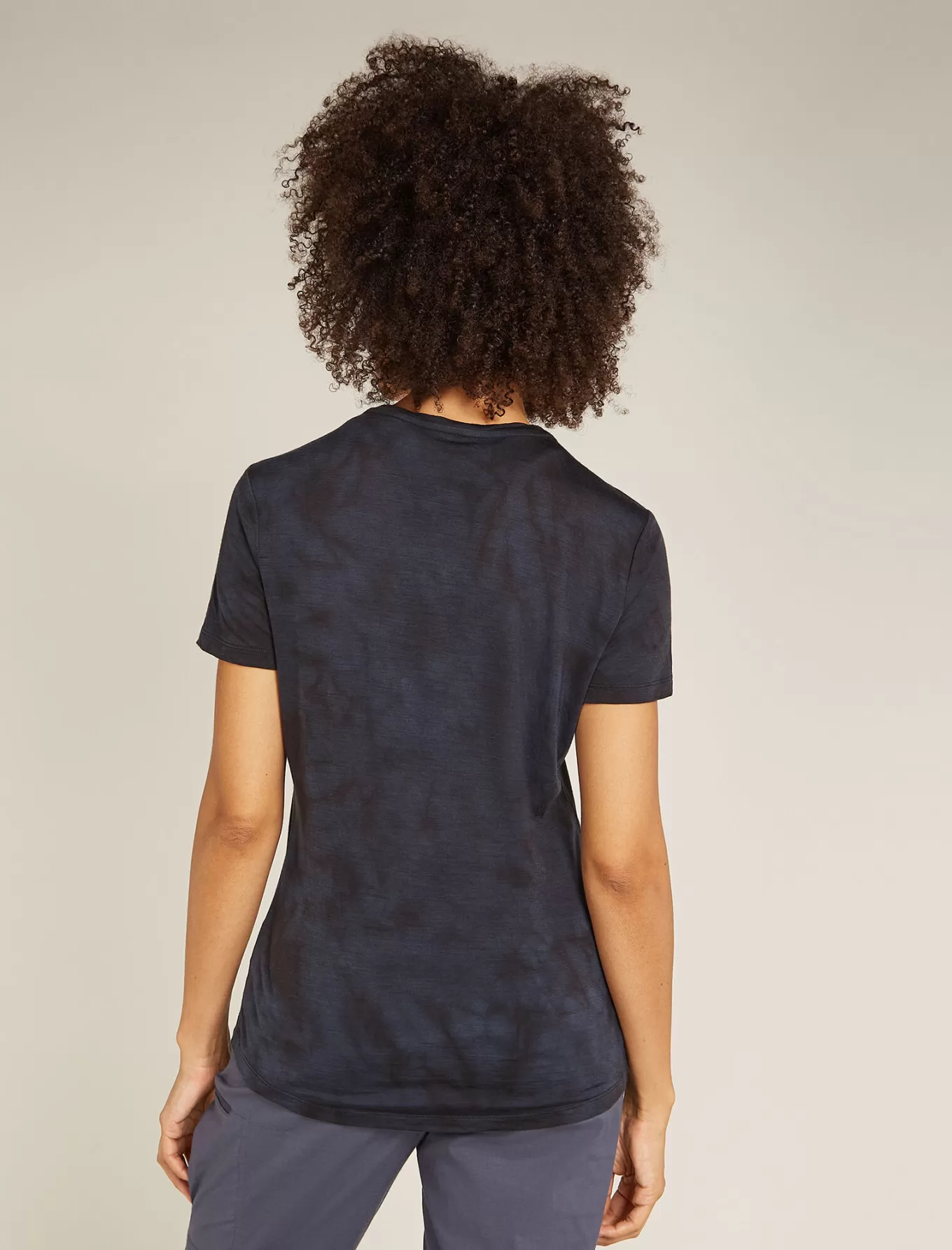 Fashion Icebreaker Merinomix 125 Cool-Lite™ Sphere T-Shirt Cloud Dye Damen Graphite/Black