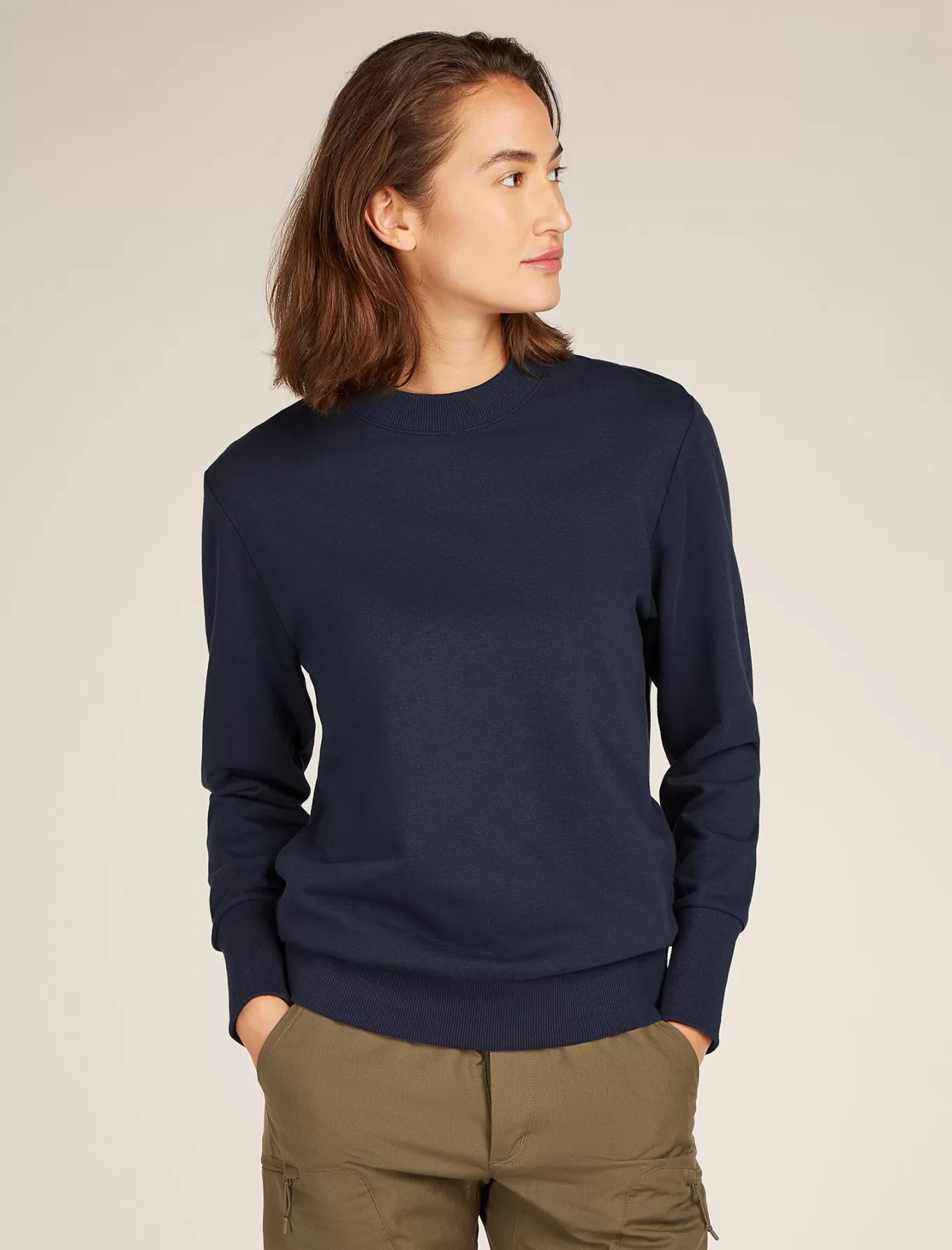 Best Sale Icebreaker Merinomix Central II Sweatshirt Damen Midnightnavy