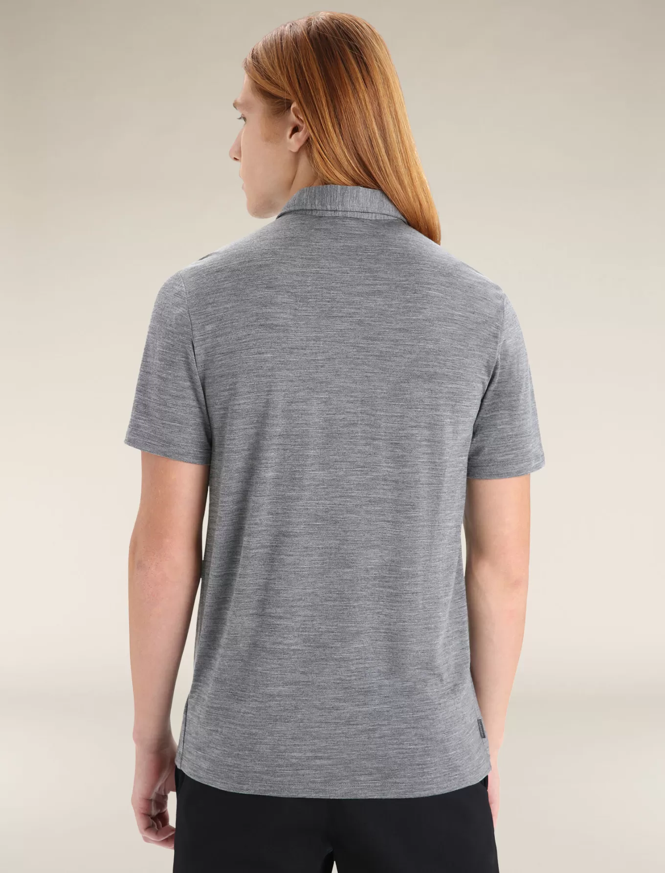 Discount Icebreaker Merinomix Drayden Polo Herren GritstoneHeather