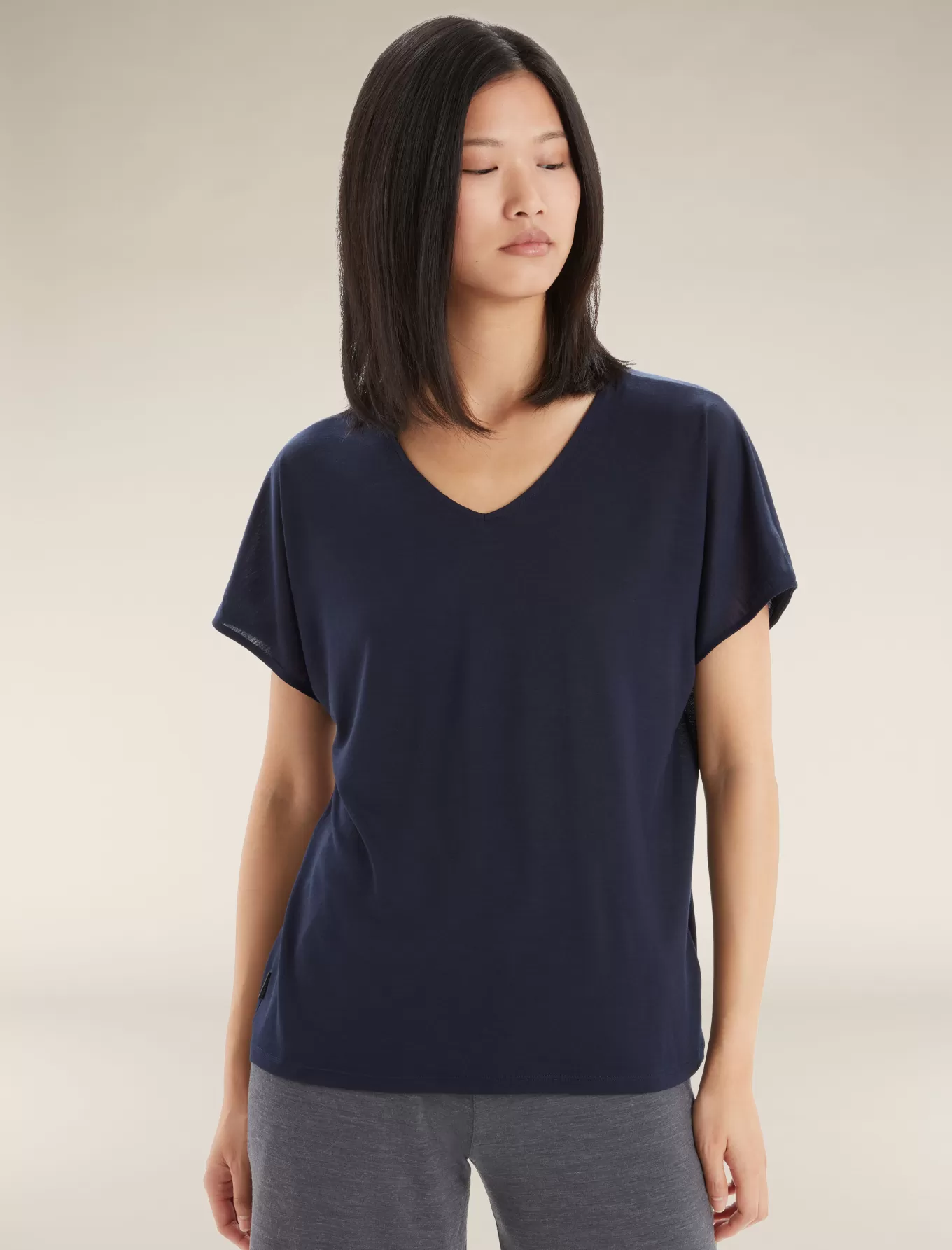 Flash Sale Icebreaker Merinomix Drayden Reversible T-Shirt Damen MidnightNavy